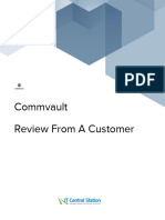 Commvault Review From A - Customer