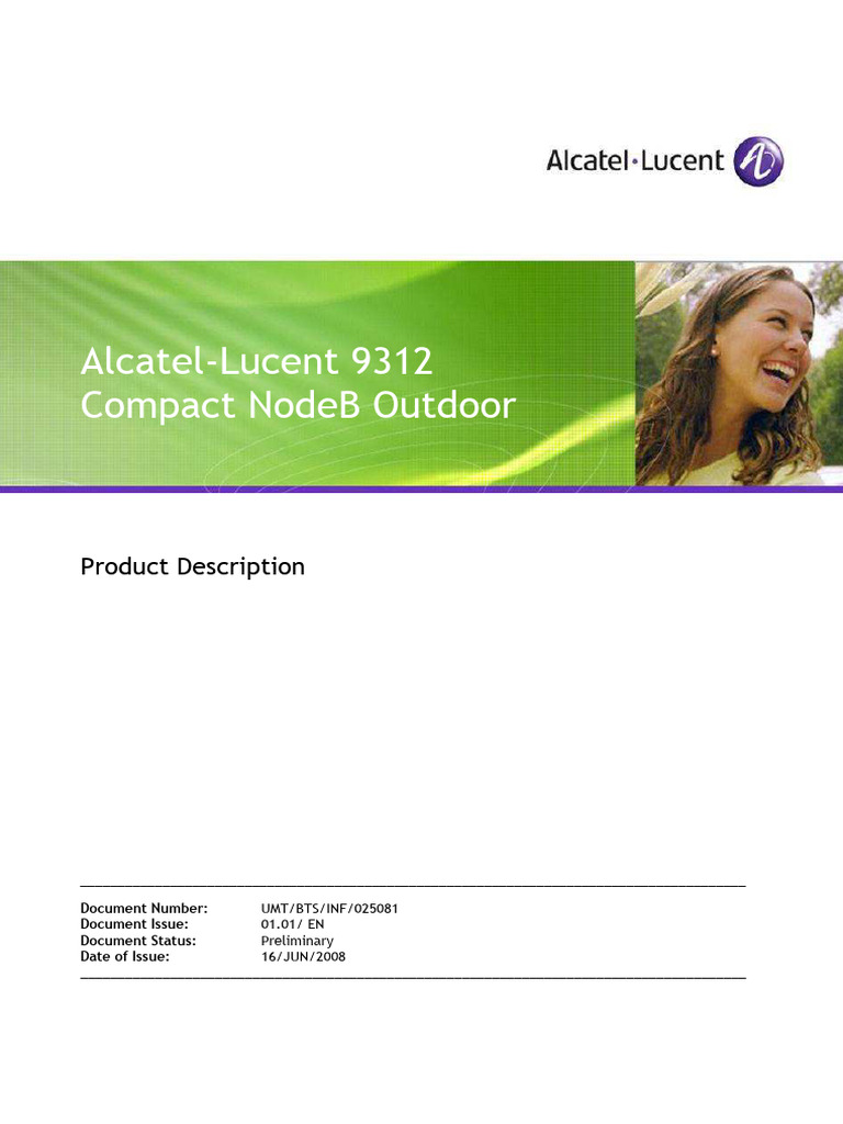 BTS 9312 Compact NodeB Outdoor Product Description | PDF | Computer ...