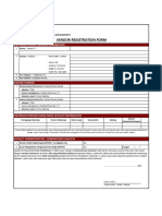 Vendor Registration Form Perorangan Atau Pribadi