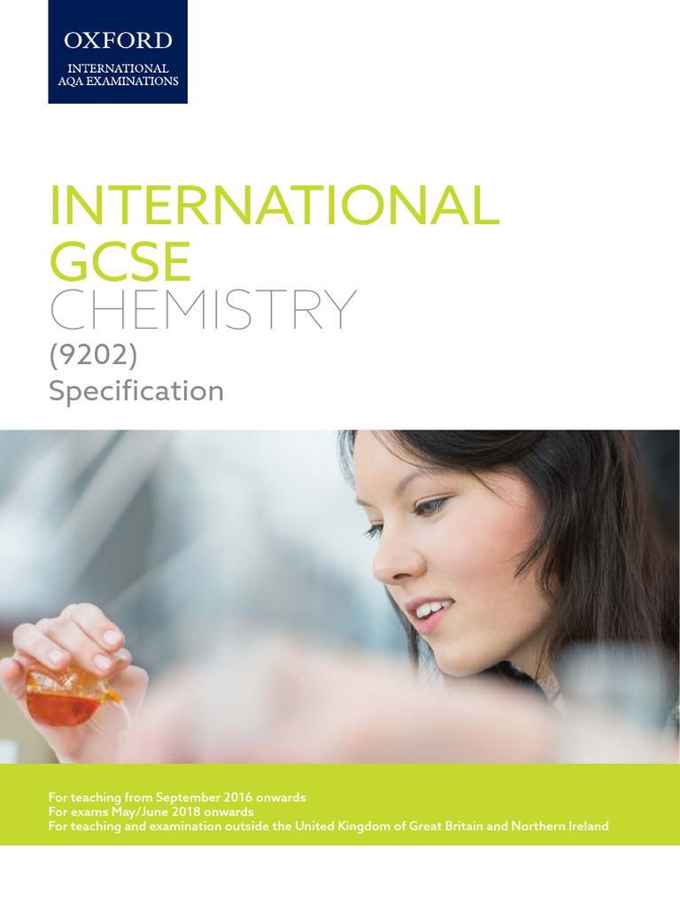 Aqa igcse chemistry specification pdf ionic bonding ion