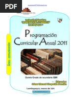 Download PROGRAMACIN ANUAL 2011 - QUINTO by cesarmanuel0710 SN70060314 doc pdf