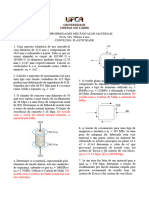 Lista de Exerccios - Plasticidade