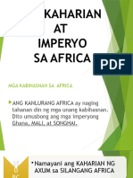 Mga Kaharian at Imperyo Sa Africa 2a.p Report