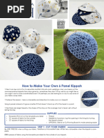 FREE PATTERN - How To Sew Your Own Kippah or Yamulke by Tara Reed