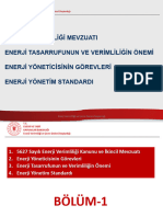 Enerji Verimliliği Mevzuati Enerji Tasarrufunun Ve Verimliliğin Önemi Enerji Yöneticisinin Görevleri Enerji Yönetim Standardi