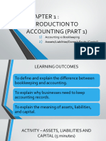 Chapter 1 (Part 1) - Introduction To Accounting (Accounting Vs Book-Keeping)