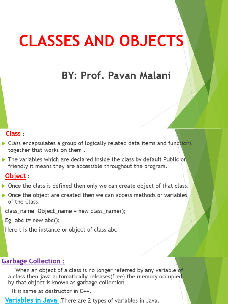 2 classes and objects 1 pdf method computer programming class