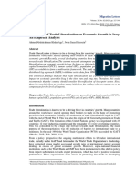 The Impact of Trade Liberalization On Economic Growth in Iraq: An Empirical Analysis