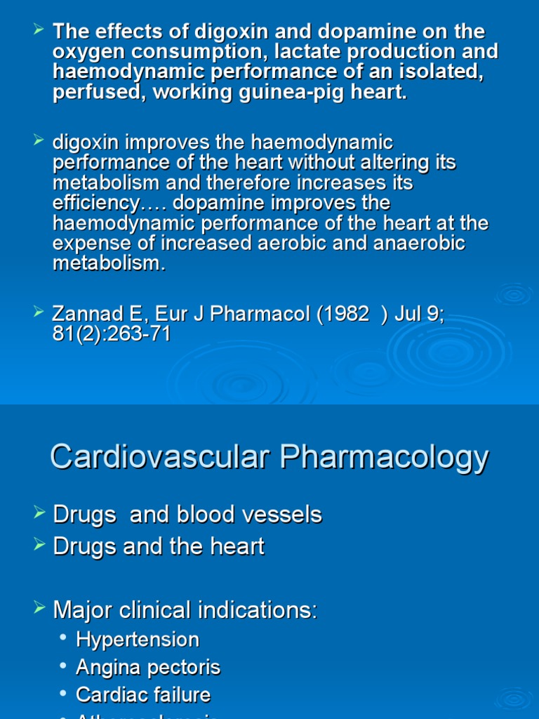 CVS Vasodilators Vasodilation Blood Vessel