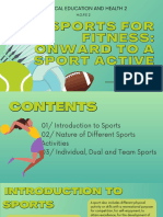 Sports For Fitness: Onward To A Sport Active Life