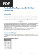 Passing-Bablok Regression For Method Comparison