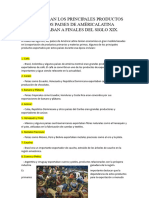 Cuales Eran Los Principales Productos Qué Los Paises de Américalatina Exportaban A Finales Del Siglo Xix .... 2