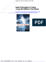 Full Download Real Estate Principles A Value Approach Ling 4th Edition Test Bank PDF Full Chapter