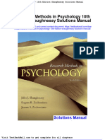 Full Download Research Methods in Psychology 10th Edition Shaughnessy Solutions Manual PDF Full Chapter