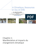 Changement Climatique - Ressources-en-Eau - GIRE - Chapitre 1 - 1