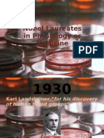 Nobel Laureates in Physiology or Medicine