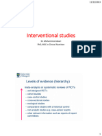 Interventional Studies Master and PHD Students