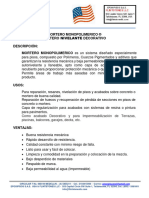 Marzo18 Ficha Tecnica - Polyepox Usa Español - Mortero Nivelante Decorativo - Flintstones LLC Febrero 2022