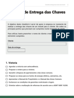 Checklist de Entrega Das Chaves Do Imóvel