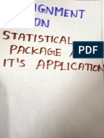 Statistical Package