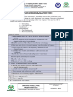 2.1-4 Training Session Evaluation Form
