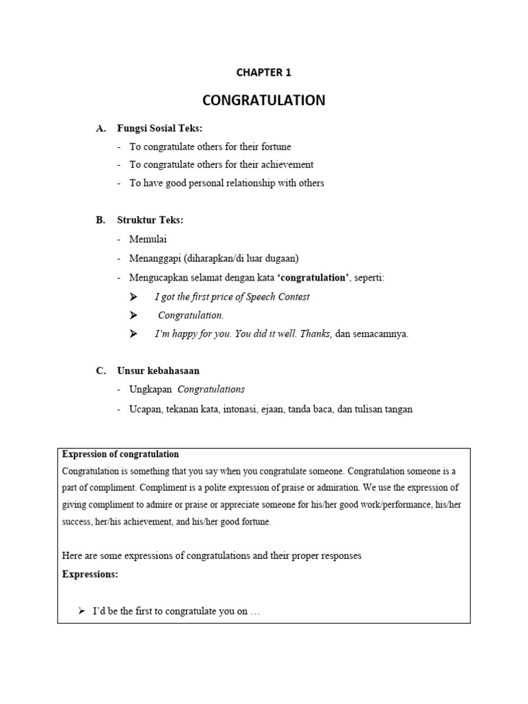 Expressions of Congratulations Guide | PDF