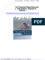 Full Download Test Bank For Financial Reporting and Analysis 13th Edition Charles H Gibson PDF Full Chapter