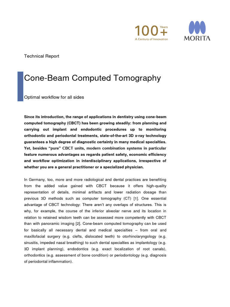 Technical Report Cone-Beam Computed Tomography 2016 | PDF | Ct Scan ...