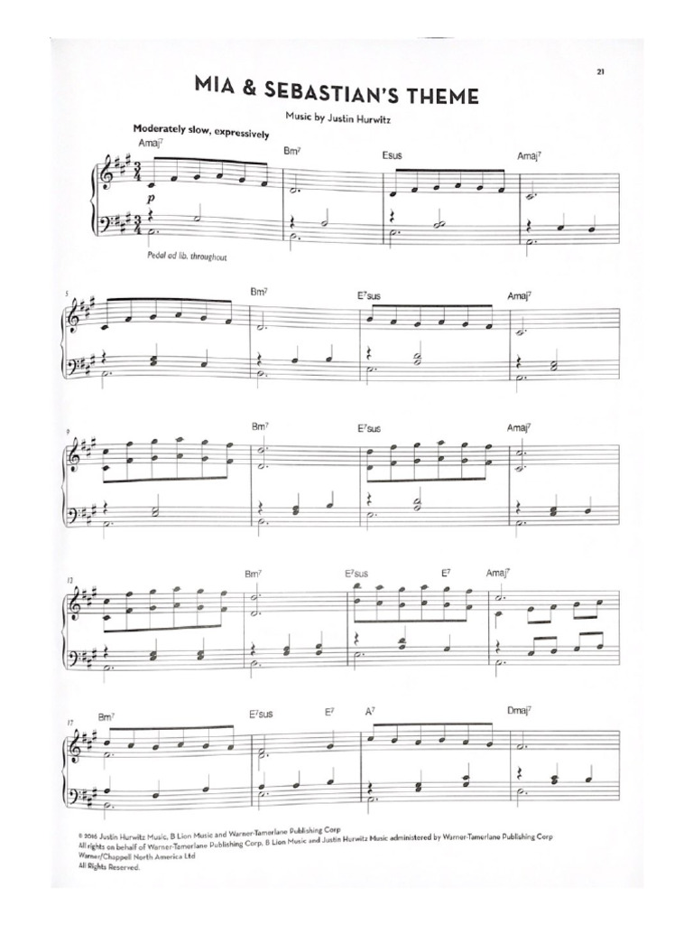 Mia and Sebastian s Theme PDF