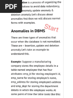 RDBMS Normalization