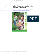 Full Download Test Bank For Focus On Health 11th Edition Dale Hahn PDF Full Chapter