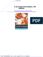 Full Download Test Bank For Food and Culture 7th Edition PDF Full Chapter