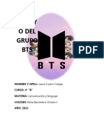 Ensayo Del Grupo de BTS