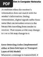 9error &detection CRC, Parity