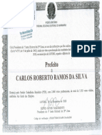 Kit Prefeito - Carlos Roberto Ramos Da Silva