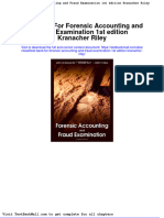 Full Download Test Bank For Forensic Accounting and Fraud Examination 1st Edition Kranacher Riley PDF Full Chapter