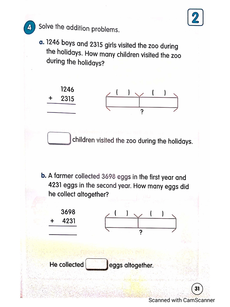 MATHS 3, p.31 ADDITION | PDF