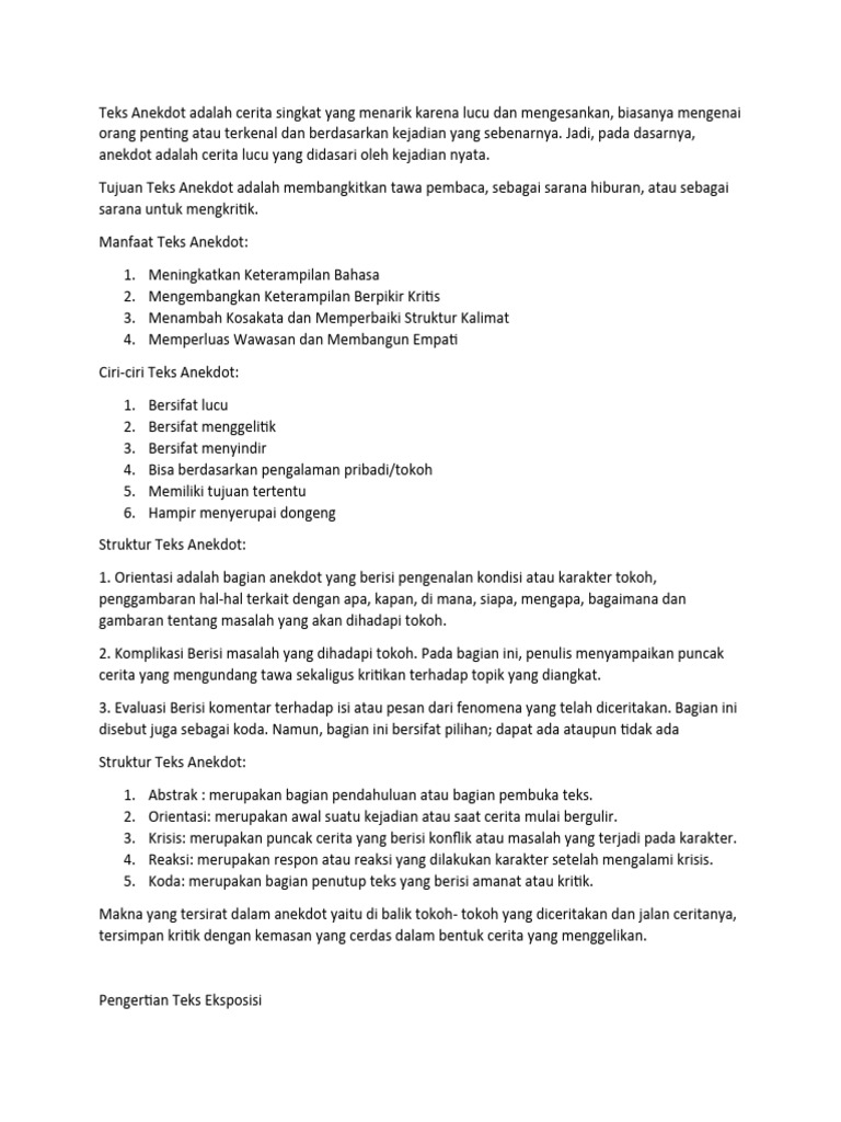 Teks Anekdot | PDF