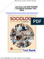 Full Download Sociology and Your Life With Power Learning 1st Edition Schaefer Test Bank PDF Full Chapter