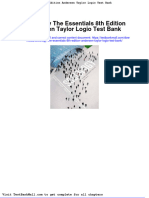 Full Download Sociology The Essentials 8th Edition Andersen Taylor Logio Test Bank PDF Full Chapter