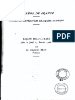 BLIN - Georges - Leçon Inaugurale Collège de Francepdf