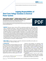 An Approach For Assigning Responsibilities of Short-Term Voltage Variations in Electrical Power Systems