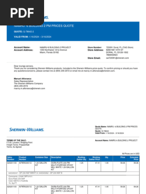 NAMRU-6 Building 2 PM Products price quote