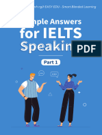 Sample Answers For IELTS Speaking
