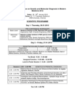 Scientific Programme GMDMM 2012