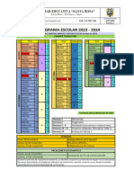 Cronograma de Clases Sierra Oriente 2023 - 2024