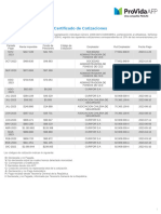 Certificado de Cotizaciones