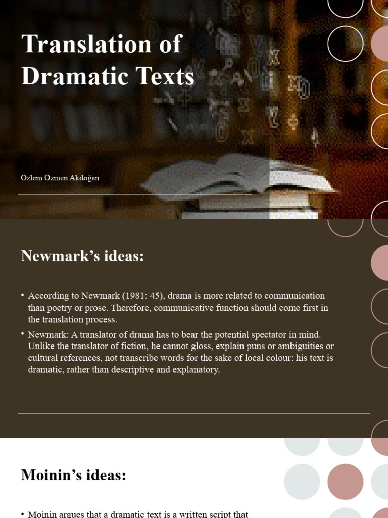 Dramatic Text Translation Strategies | PDF