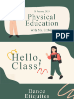 Physical Education: 06 January, 2023