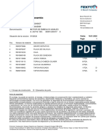 Lista de Las Piezas de Recambio: R902540607 R910945898 Dibujo: Número de Material